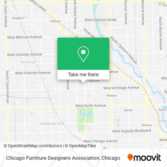 Chicago Furniture Designers Association map