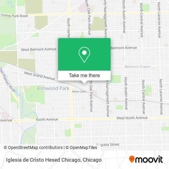 Mapa de Iglesia de Cristo Hesed Chicago