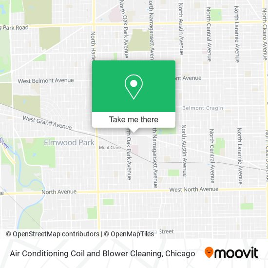 Air Conditioning Coil and Blower Cleaning map