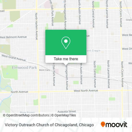 Victory Outreach Church of Chicagoland map