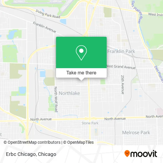 Mapa de Erbc Chicago