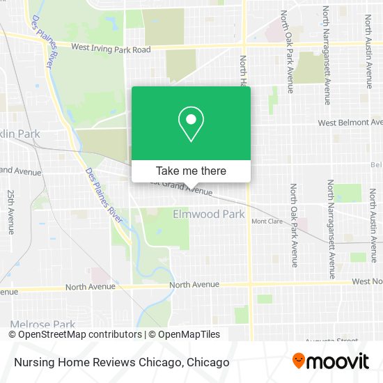 Nursing Home Reviews Chicago map