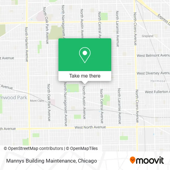 Mapa de Mannys Building Maintenance
