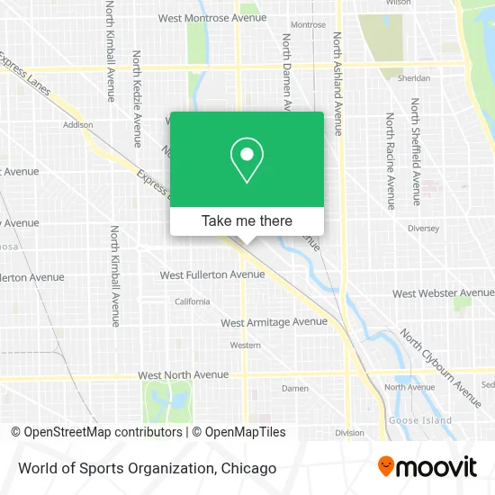World of Sports Organization map