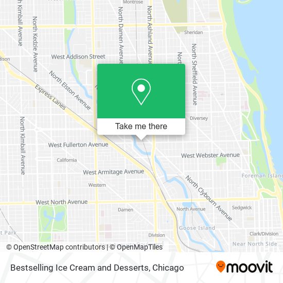 Bestselling Ice Cream and Desserts map