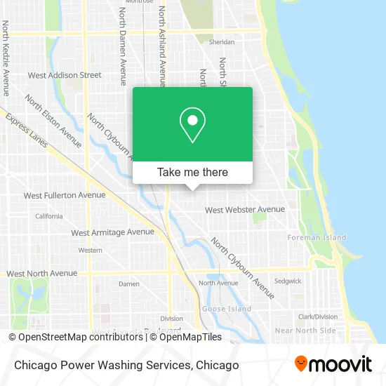Chicago Power Washing Services map