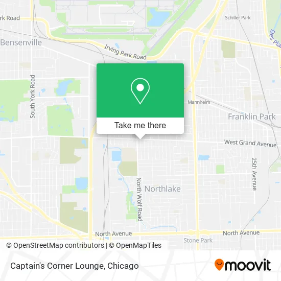 Mapa de Captain's Corner Lounge
