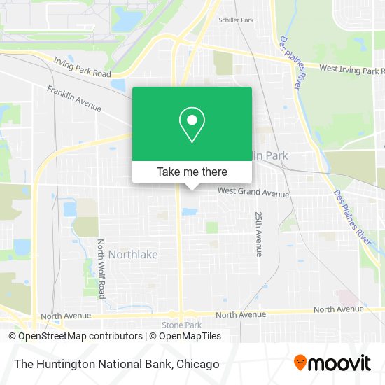 The Huntington National Bank map