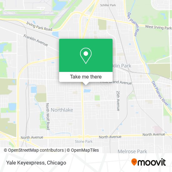 Yale Keyexpress map