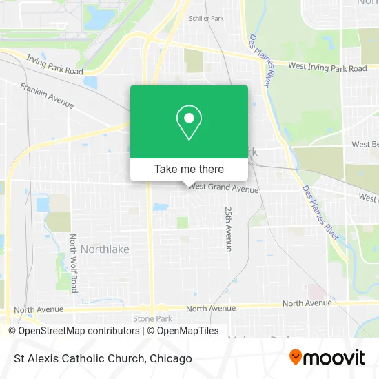 St Alexis Catholic Church map