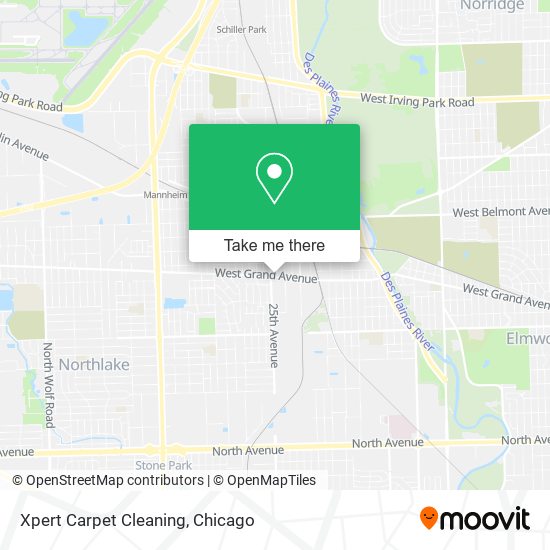 Xpert Carpet Cleaning map