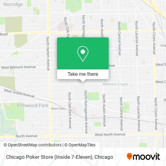 Mapa de Chicago Poker Store (Inside 7-Eleven)