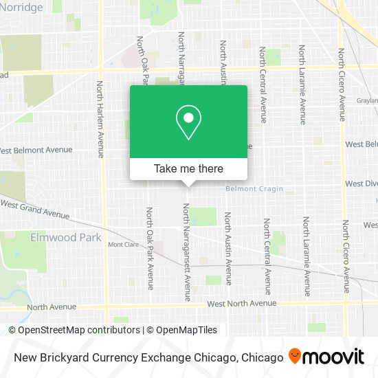 Mapa de New Brickyard Currency Exchange Chicago