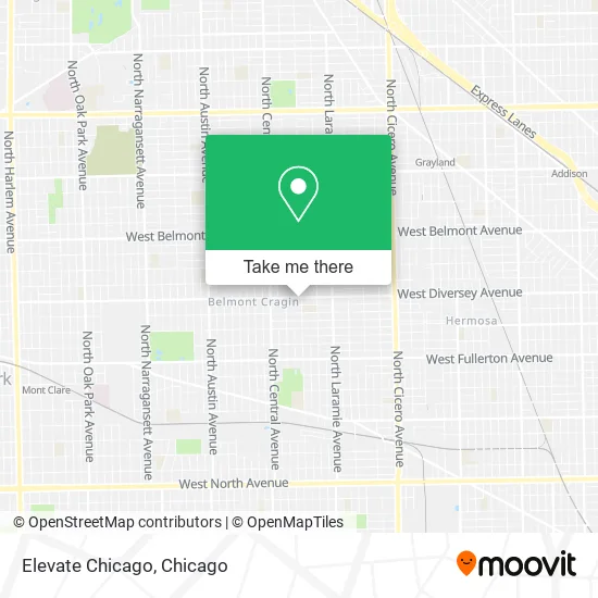 Elevate Chicago map