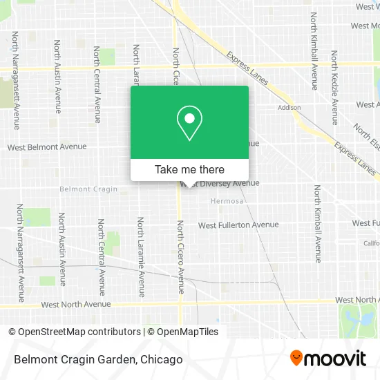 Belmont Cragin Garden map