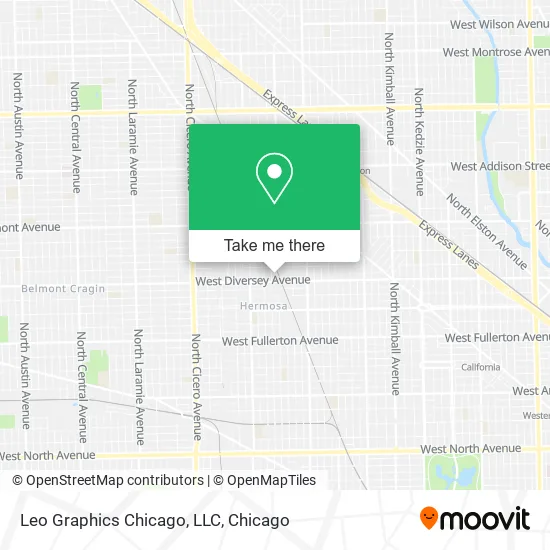 Leo Graphics Chicago, LLC map