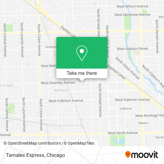 Tamales Express map