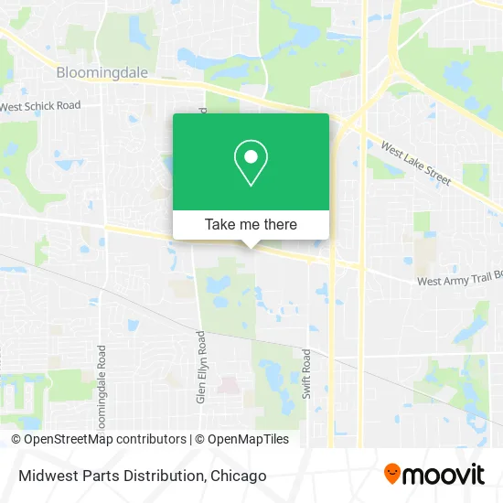 Midwest Parts Distribution map