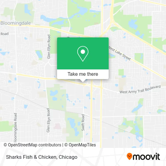 Sharks Fish & Chicken map