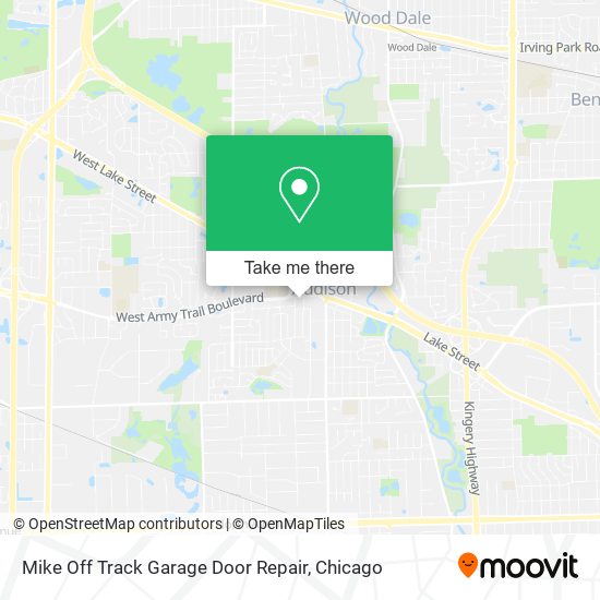Mapa de Mike Off Track Garage Door Repair