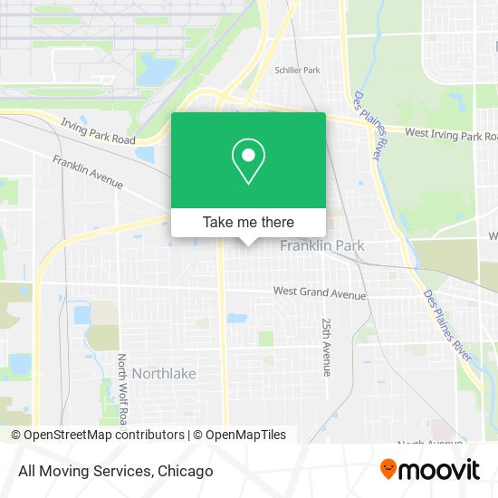 All Moving Services map