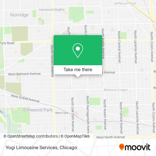 Mapa de Yogi Limousine Services