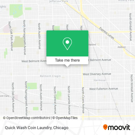 Mapa de Quick Wash Coin Laundry