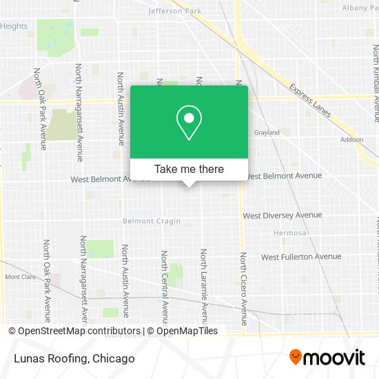 Lunas Roofing map