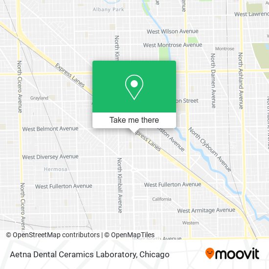 Mapa de Aetna Dental Ceramics Laboratory