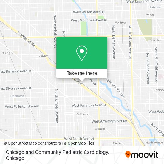 Mapa de Chicagoland Community Pediatric Cardiology