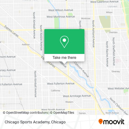 Chicago Sports Academy map