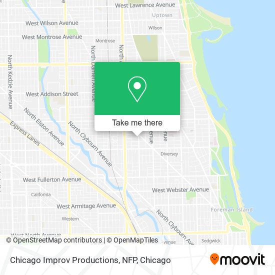 Mapa de Chicago Improv Productions, NFP