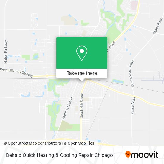 Dekalb Quick Heating & Cooling Repair map