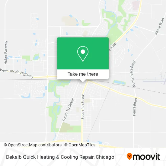 Mapa de Dekalb Quick Heating & Cooling Repair
