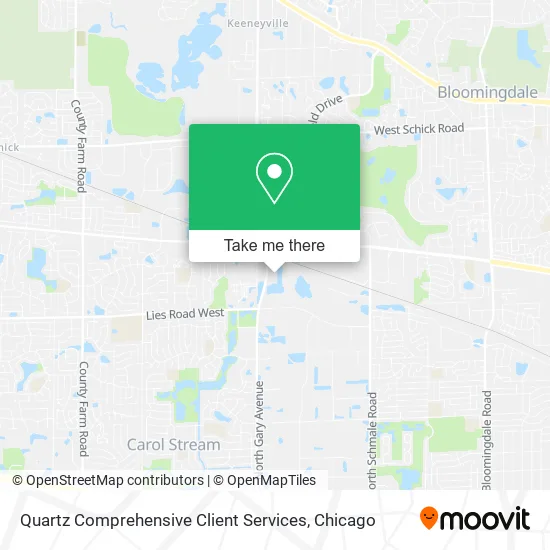 Quartz Comprehensive Client Services map