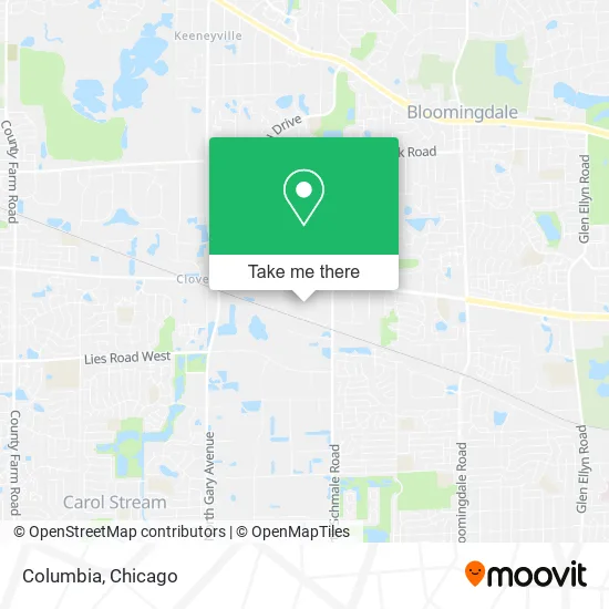 Columbia map