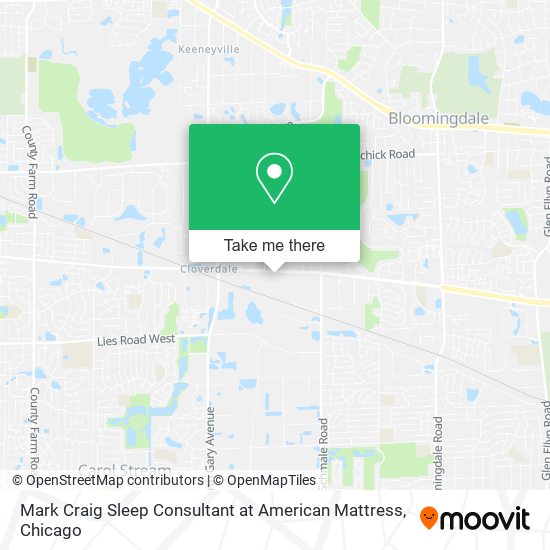 Mark Craig Sleep Consultant at American Mattress map