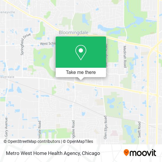 Metro West Home Health Agency map