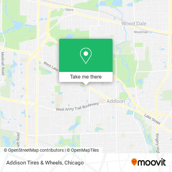 Addison Tires & Wheels map