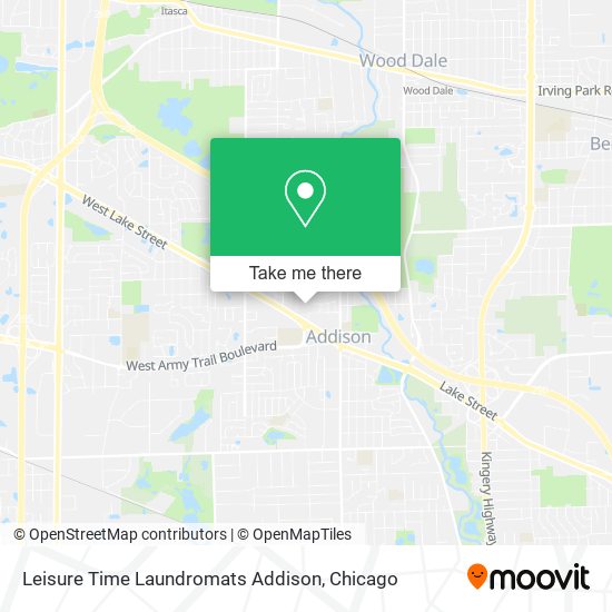 Leisure Time Laundromats Addison map