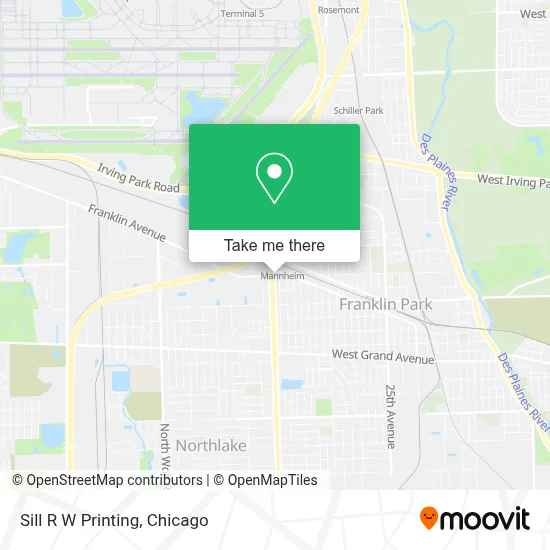 Sill R W Printing map