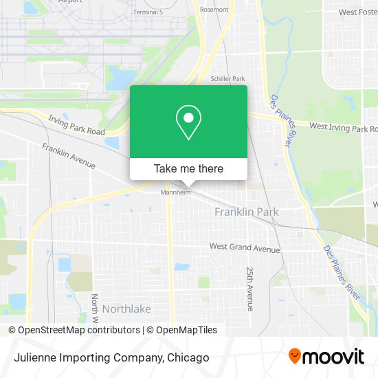 Mapa de Julienne Importing Company