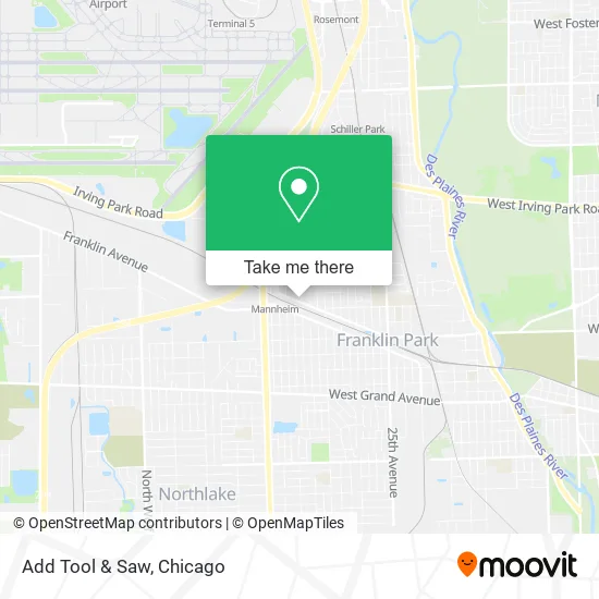 Mapa de Add Tool & Saw