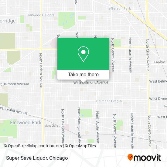 Super Save Liquor map