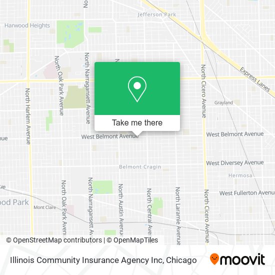 Mapa de Illinois Community Insurance Agency Inc