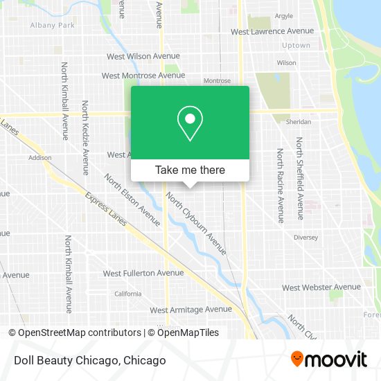 Mapa de Doll Beauty Chicago