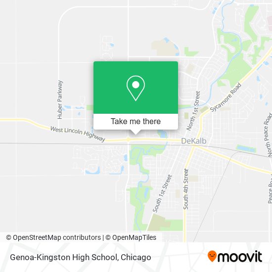 Mapa de Genoa-Kingston High School
