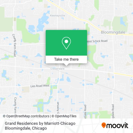 Mapa de Grand Residences by Marriott-Chicago Bloomingdale