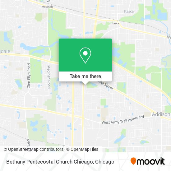 Mapa de Bethany Pentecostal Church Chicago