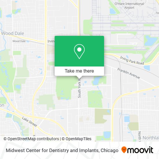 Midwest Center for Dentistry and Implants map